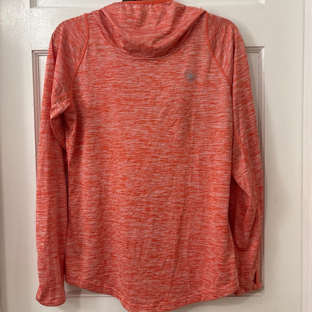 Ariat Tek Heat Series Hoodie Women M Thumbhole Athletic Sporty Base Layer